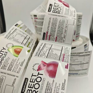 Alternative view of Custom Adhesive Vinyl Sticker Cosmetic Bottle Roll Label FY301