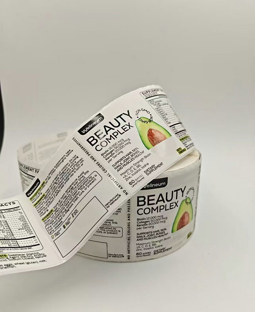 Custom Adhesive Vinyl Sticker Cosmetic Bottle Roll Label FY301 - Image 3