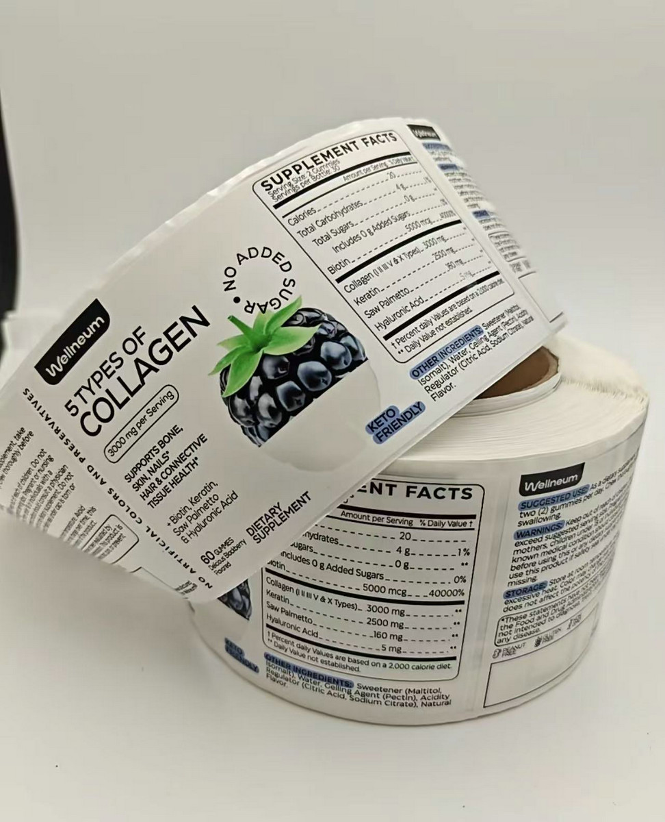 Custom Adhesive Vinyl Sticker Cosmetic Bottle Roll Label FY301 - Image 5