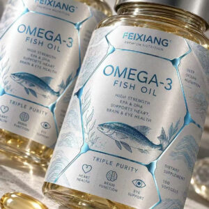 Custom Fish Oil Bottle Roll Sticker Waterproof Label FY305