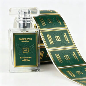 Custom Waterproof Luxury Perfume Bottle Roll Label Sticker FY309